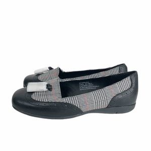 Comfortview Aster Loafer Flats Black Plaid Tassels NWOB 7.5WW